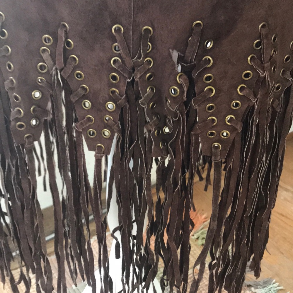 Wilson’s leather vintage boho skirt